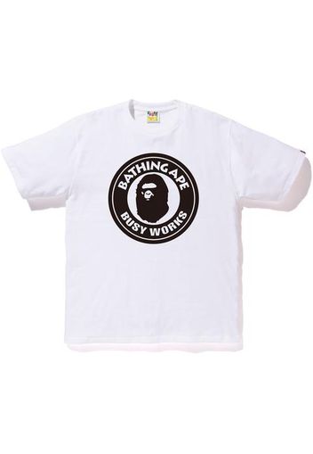 BAPE Bicolor Busyworks Tee White