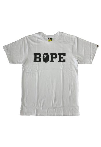 BAPE Happy New Year Spell Out Tee White