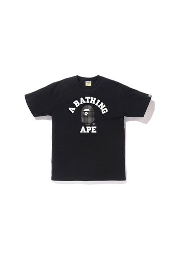 BAPE Check College Tee Black/Black