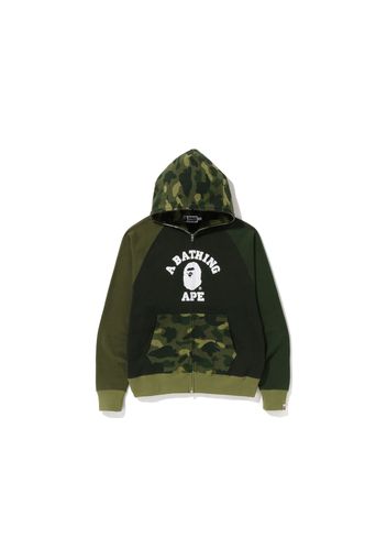 BAPE Color Camo Relaxed Fit Full Zip Hoodie Green