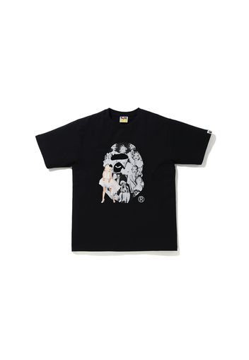 BAPE A BATHING APE x Marilyn Monroe Big Ape Head Tee Black