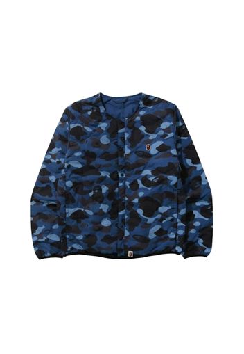 BAPE Color Camo Lightweight Down Jacket Navy