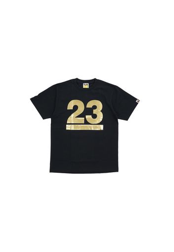 BAPE NW23 Gold Foil Logo Tee Black