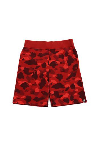 BAPE Color Camo Sweat Shorts (FW21) Red