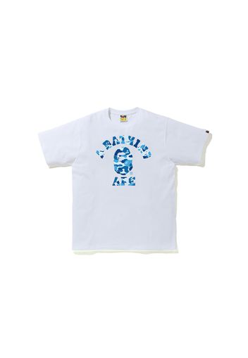 BAPE ABC Camo College Tee (SS21) White/Blue