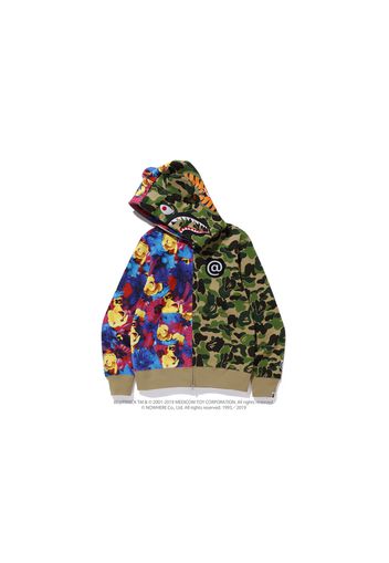 BAPE x Mika Ninagawa Bear Shark Full Zip Hoodie Green