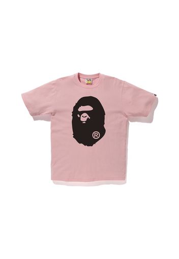 BAPE Bicolor Big Ape Head Tee Pink/Black