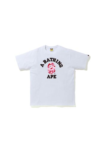 BAPE ABC Camo College Tee White/Pink