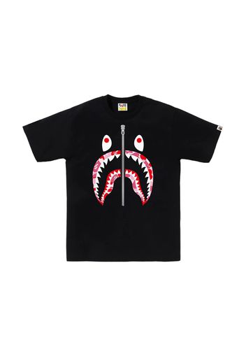 BAPE ABC Camo Shark Tee Black/Pink/Silver