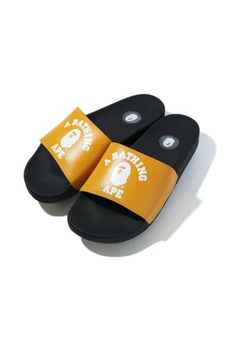 A Bathing Ape College Slide Sandals Yellow (FW22)