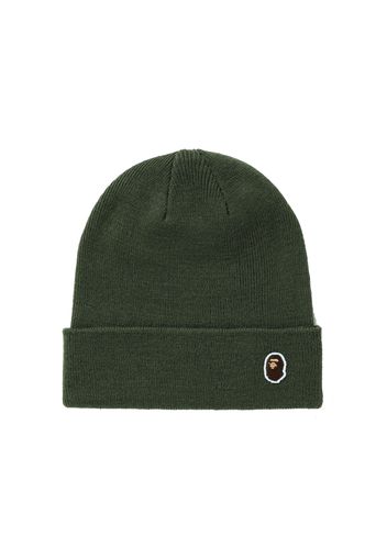 BAPE Ape Head One Point Knit Cap (FW21) Olivedrab