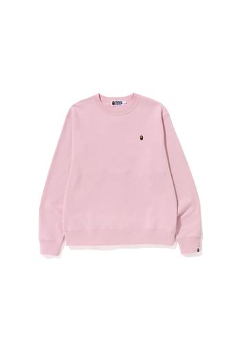 BAPE Ape Head One Point Relaxed Fit Crewneck (SS23) Pink