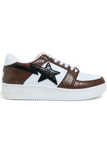 A Bathing Ape Bape Sta Low Snake Brown