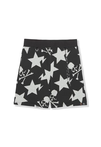 BAPE x Mastermind 11th Anniversary Sta Pattern Sweat Shorts Black