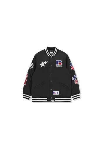 BAPE x Russell College Varsity Jacket Black