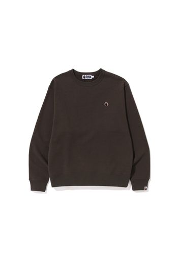 BAPE Ape Head One Point Relaxed Fit Crewneck (SS23) Brown