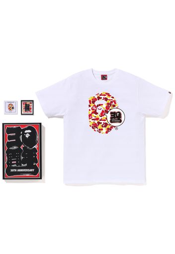 BAPE Store Beijing Bape 30th Anniversary Ape Head Tee Set White