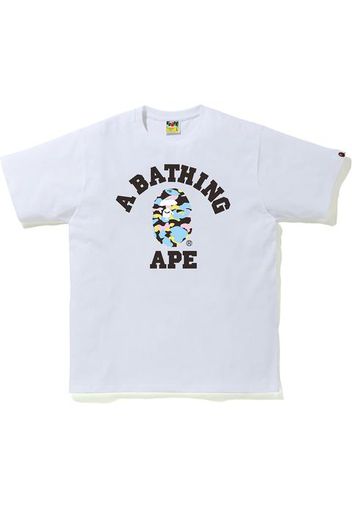 BAPE New Multi Camo College Tee White