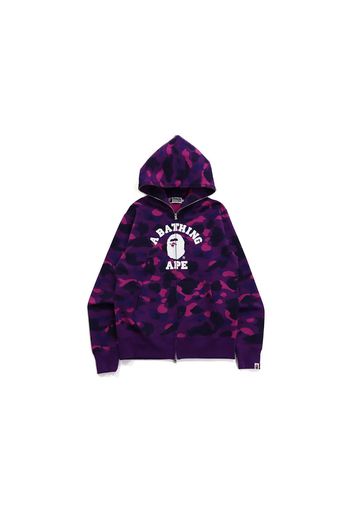 BAPE Color Camo College Full Zip Hoodie (FW21) Purple