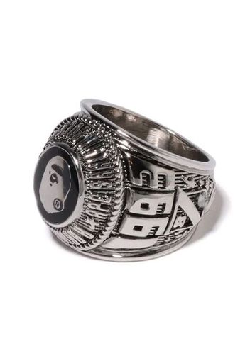 BAPE College Ring Silver