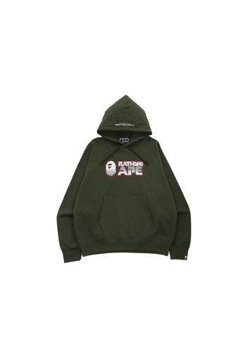 BAPE Bathing Ape Loose Fit Pullover Hoodie Olivedrab