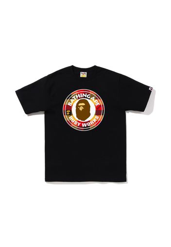 BAPE Block Check Busy Works Tee (FW22) Black Red