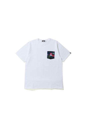 BAPE Neon Tokyo Pocket Tee White