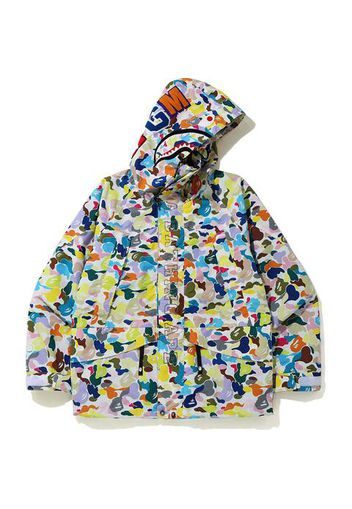 BAPE Multi Camo Shark Snowboard Jacket White