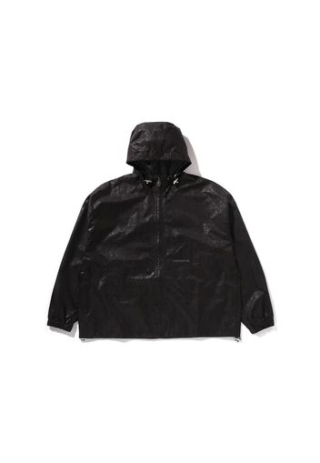 BAPE Lux Sport Pattern Jacquard Nylon Hooded Jacket Black