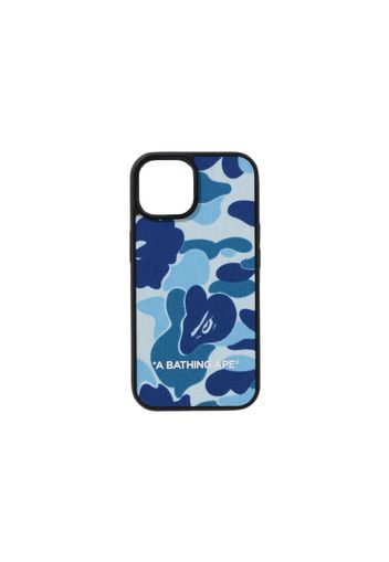 BAPE ABC Camo Cloth Fabric iPhone 15 Case Blue