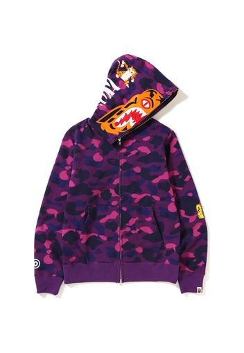 BAPE Color Camo Tiger Full Zip Hoodie (FW18) Purple