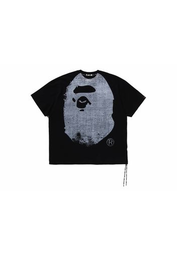 BAPE x Mastermind Ape Head Over Print Relaxed Fit Tee Black/White