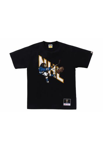 BAPE x Mitchell & Ness NHL Hockey Graphic Tee Black