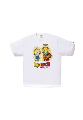 BAPE x Dragon Ball Z Super Saiyan Vegeta & Son Goku Baby Milo Tee White