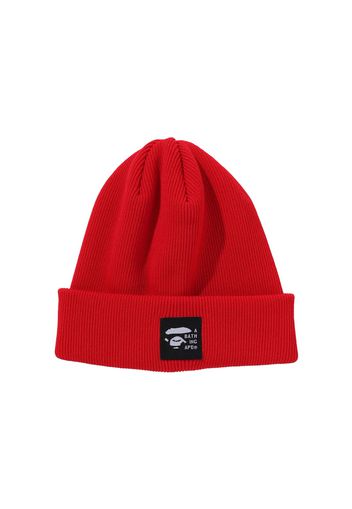 BAPE Logo Knit Cap (FW24) Red