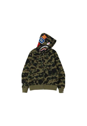 BAPE 1st Camo Shark WGM Full Zip Hoodie Green