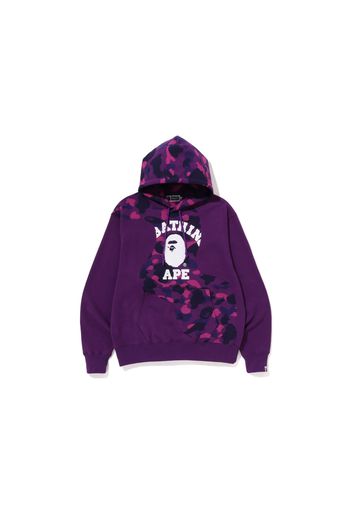 BAPE Color Camo College Cutting Relaxed Fit Hoodie Purple