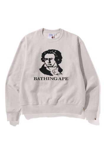 BAPE Beethoven Relaxed Fit Crewneck Sweatshirt Grey