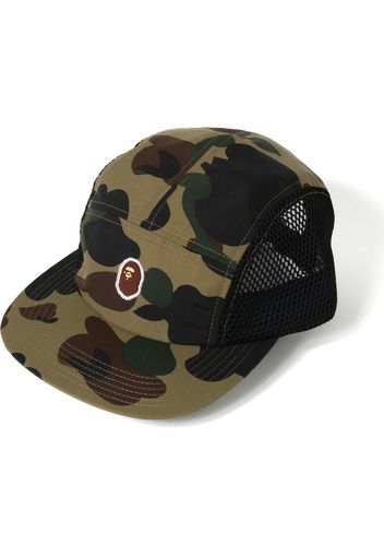 BAPE 1st Camo Ape Head One Point Mesh Jet Cap Green