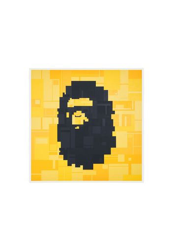 BAPE Ape Head Yellow And Black By Adam Lister Print