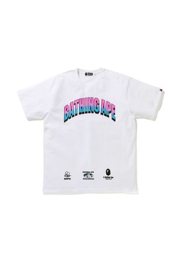 BAPE Gradient College Relaxed Fit Tee White