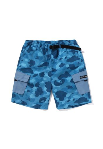 BAPE Honeycomb Camo Cargo Shorts Blue