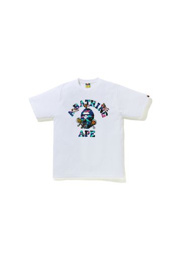 BAPE x Kid Cudi College Moon Man Tee White