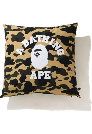 BAPE 1st Camo College Square Cushion Yellow