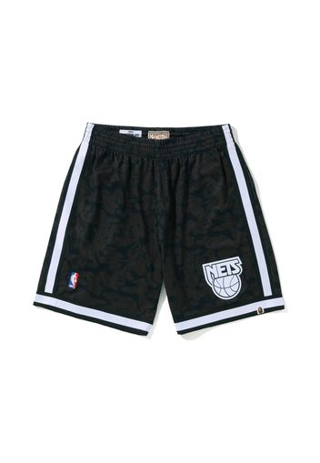 BAPE x Mitchell & Ness New Jersey Nets Shorts Black