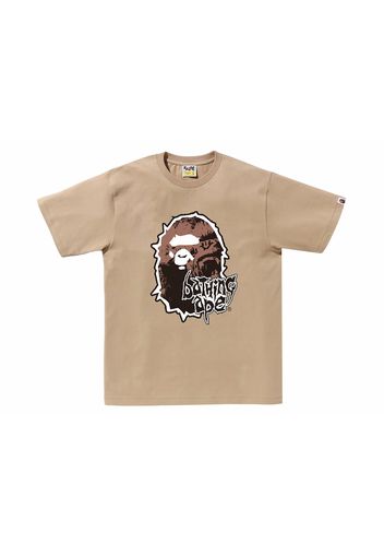 BAPE Mad Ape Head Tee Beige