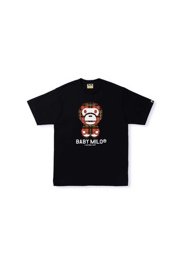 BAPE Bape Logo Check Baby Milo Tee Black/Red