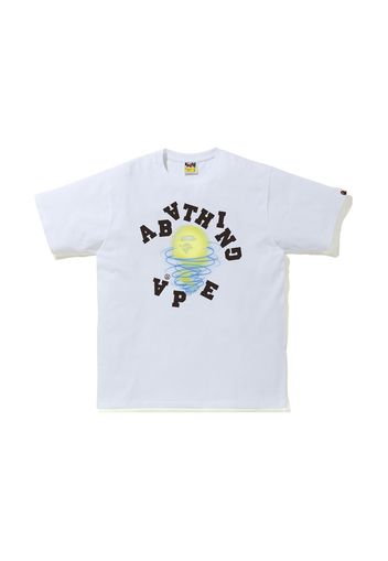 BAPE Storm Broken College Tee White/Black