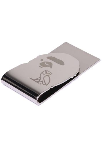 BAPE x OVO Ape Head Money Clip Silver