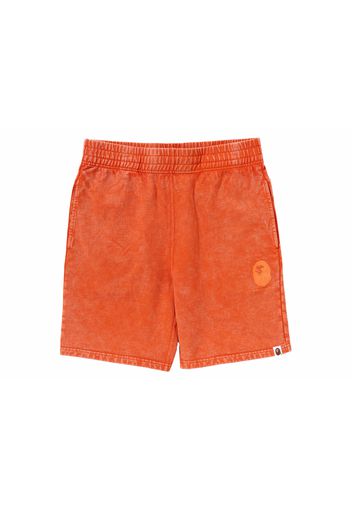 BAPE A Bathing Ape Overdye Sweat Shorts Orange